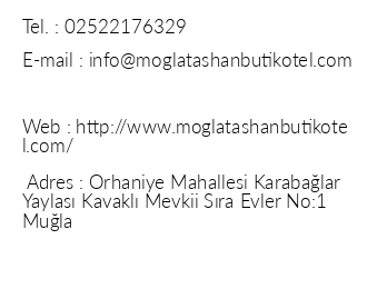 Mola Tahan Butik Otel iletiim bilgileri